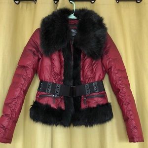 Red winter jacket